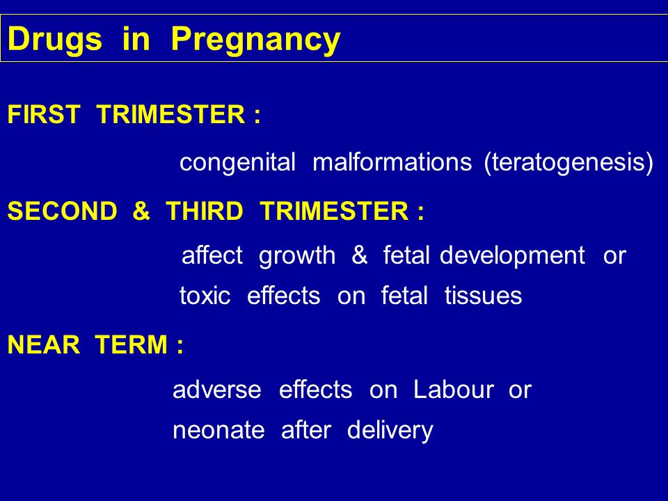 Diazepam Pregnancy Second Trimester